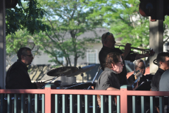 MMBB Drumset, Bassist, Trumpet Player. Photo by Steven Lau.