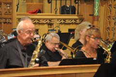 Lead tenor, 2nd trombone, 2nd alto performing during the "Time for Lovin" benefit concert at Asbury First United Methodist Church, September 26, 2019. Photo by Steven Lau.