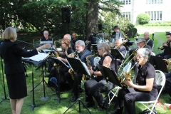 2017-Performng on the lawn at  Asbury First United Methodist Church Annual Tent Week concert. Photo by Patricia Elliott