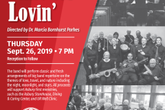 Poster for "Time for Lovin" benefit concert at Asbury First United Methodist Church, September 26, 2019.